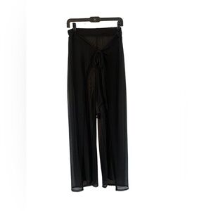 Isla Bonita Swim Coverup Pants Wide Leg Crochet Pull On Sheer Size L/xl‎